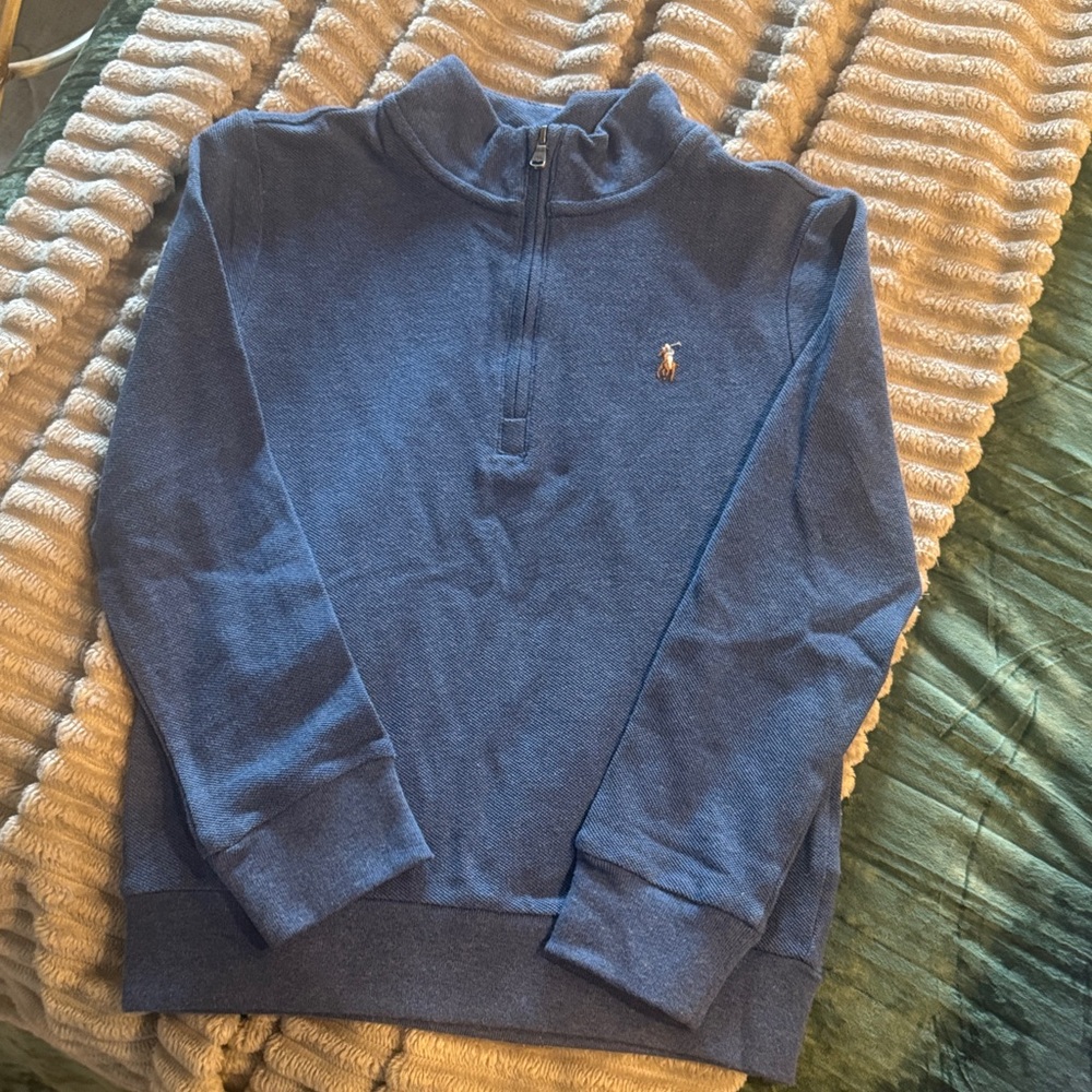 Polo by Ralph Lauren Boys Blue Zip-Up Top